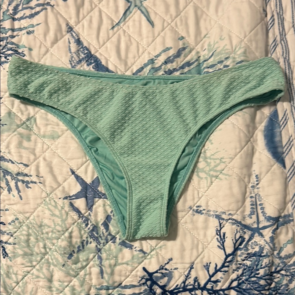 O'Neill Blue Cheeky Ribbed Bikini Bottom